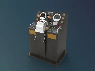 control navigation ship 3D model