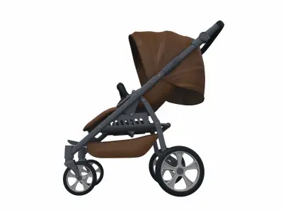 Baby stroller 10 3D model