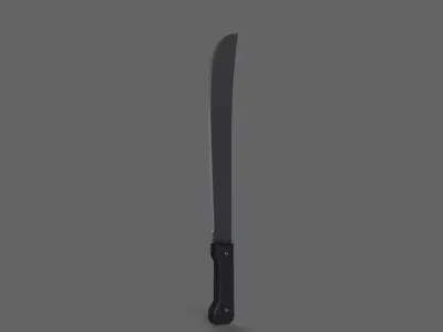 PBR Machete V3a Low-poly 3D model