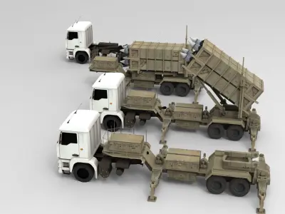 MIM 104 Patriot   PAC-3  3D model