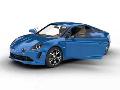 Alpine A110 GT 2022 HQ 3d model 3D model