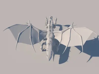 gigant monster ready to texture Free low-poly 3D model