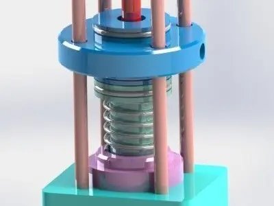 Presser mechanical device Free 3D model