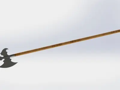 WG 7011 - Swiss halberd Low-poly 3D model