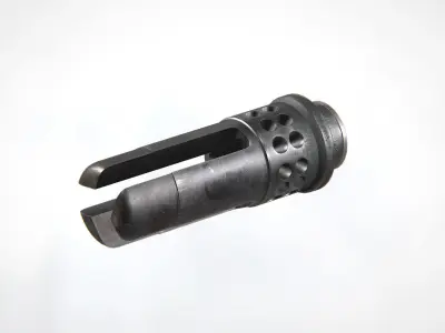 WARCOMP-556 Flash Hider Low-poly 3D model