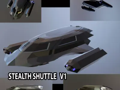 STEALTH SHUTTLE V1 3D model