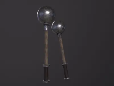 Blunt Mace 3D Model Low-poly 3D model