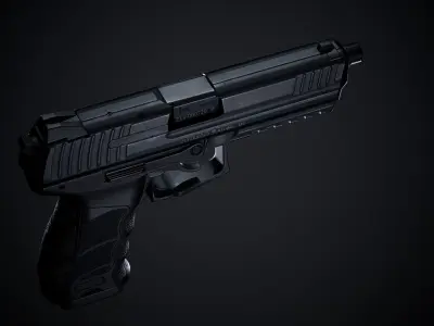 P30L PBR gun Low-poly 3D model