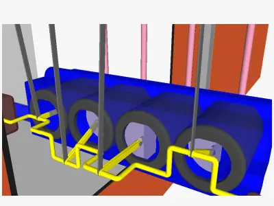 AT solar power tower 2 3D model