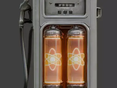 Atomic Orange Fuel Pump Low-poly 3D model