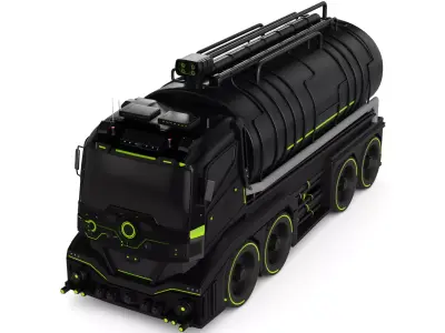 Fire Tanker 3D model buy