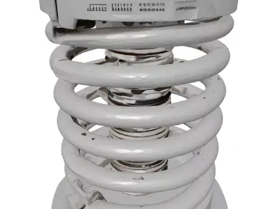 Futuristic Cybernetic Spine Implant 3D model