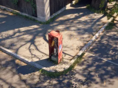 Broken Aprimatic Industrial Machine - Post Apocalyptic Game Prop 3D model