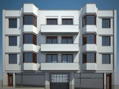 Apartment Building 05 3D model purchase