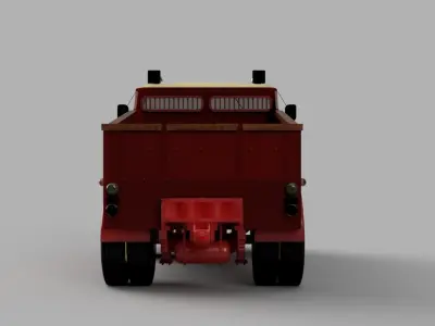 Miniature classic lorry 3D print model