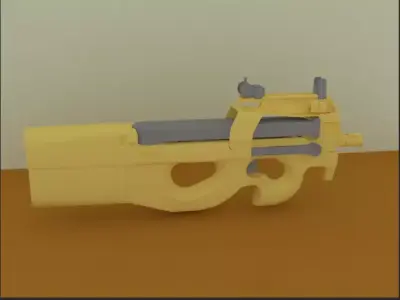 p90 gun 3D model