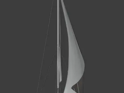 Leopard 50 catamaran 3D model