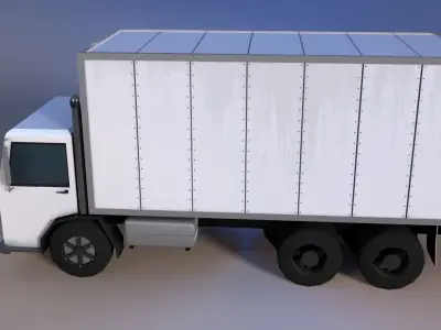 Low Poly Box Truck Low-poly 3D model by siebel3d
