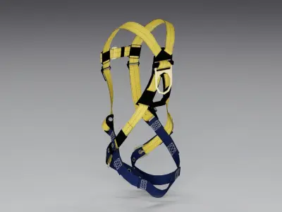 Safety Harness Low-poly 3D model buy