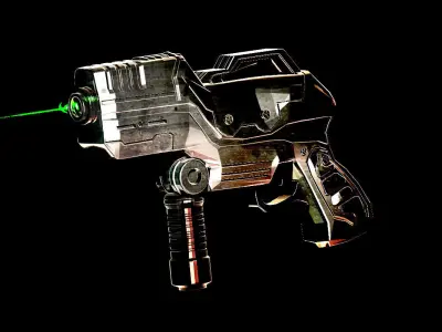 Scifi Concept Gun 3D model