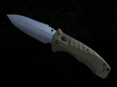 Knife military highpoly for film realistic 3D model