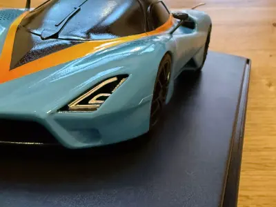 SSC Tuatara with Striker Aggressor body kit 1-18 scale model kit 3D print model