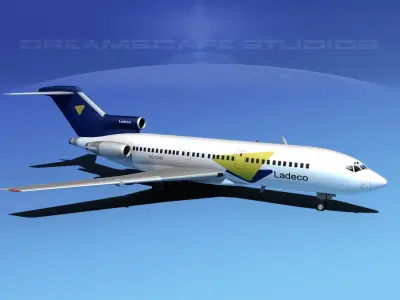 Boeing 727-100 Ladeco 2 3D model