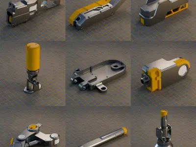 CyberJoint Kitbash HardSurface Pack Low-poly 3D model