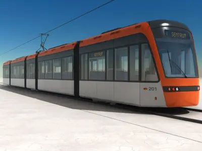  Low-floor light rail vehicle Variobahn Bybanen V1 