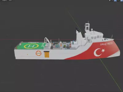 ORUC REIS SEISMIC RESEARCH VESSEL 3D model