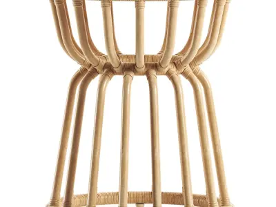 Kids Rattan Nightstand 3D model
