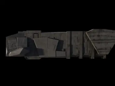 dune Atreides spaceship 3D model