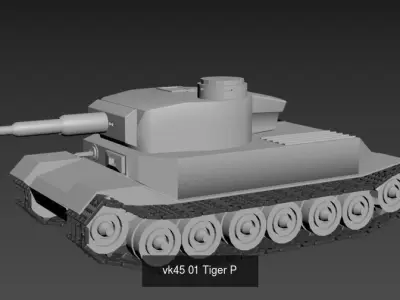 Germany ww2 tanks 3D Model Pack