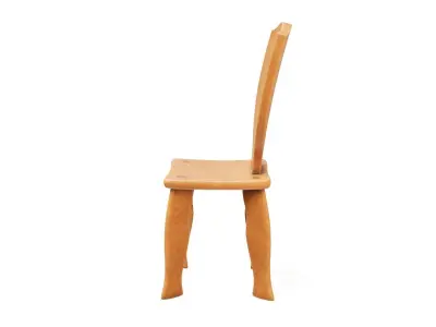 Antique Children Chair 3D model