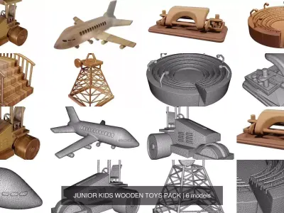 JUNIOR KIDS WOODEN TOYS PACK