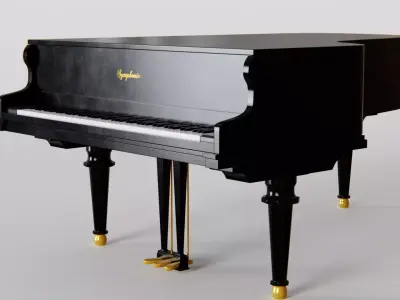 Grand Piano 3d Model 3D model