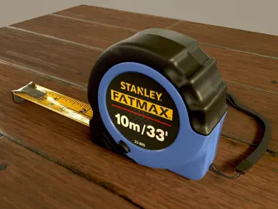 Realistic Tape Measure 3D Model PBR Product Visualization Low-poly 3D model