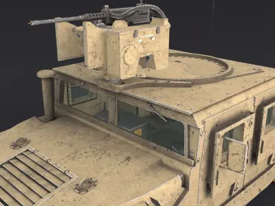 hummer Low-poly 3D model by jack0807
