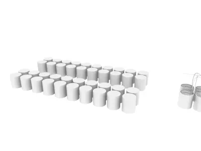 Denim-textile Manufacturing Machines 3D model