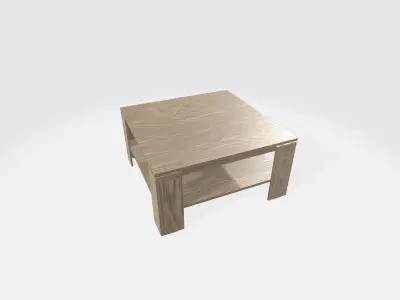 PRAGA square of wood on wall 3D model