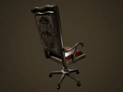 Cabinet Chair - PBR Game Ready  Low-poly 3D model purchase