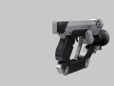 Sci - fi Gun Low-poly 3D model