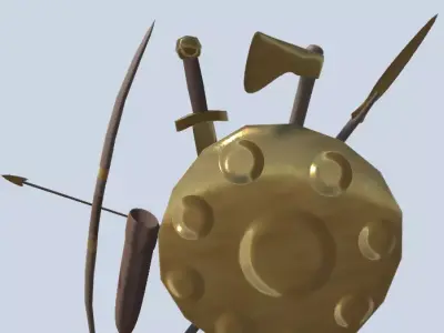 Bronze Age Weapons Collection Free low-poly 3D model