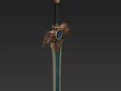 Pharaoh Guardian Blade 3D Model Low-poly 3D model