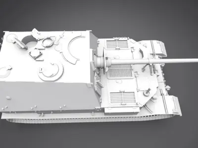 Elefant Destroyer Scale model 3D print model