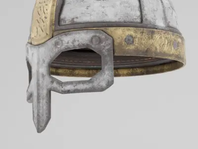 Ancient Helmet Low-poly 3D model purchase