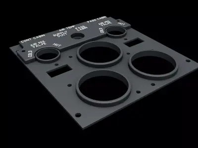 BOEING 737 OVERHEAD - AIR CONDITIONING PANEL 3D print model