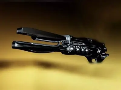 Futuristic Plasma Gun Free 3D model