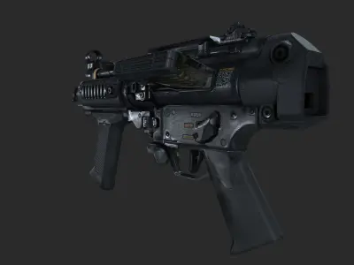 VPR  gun Low-poly 3D model