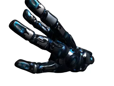 SciFi Robotic Hand Bionic Arm Low-poly 3D model